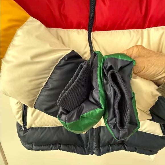 HBC STRIPES Colorblock Down Puffer Jacket - Picture 8 of 8